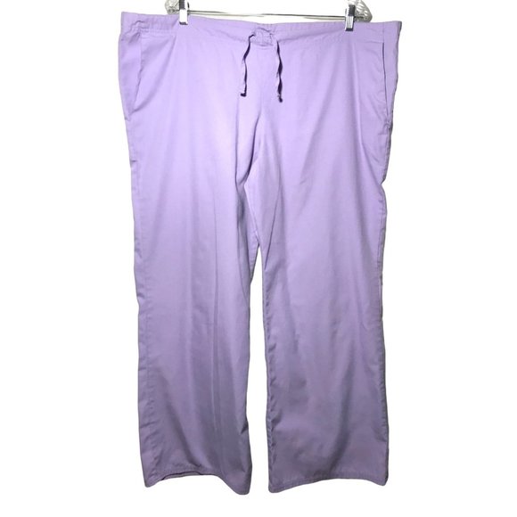 SCRUBS Brand Womens Scrub Pants Size Large Lilac - Picture 1 of 3